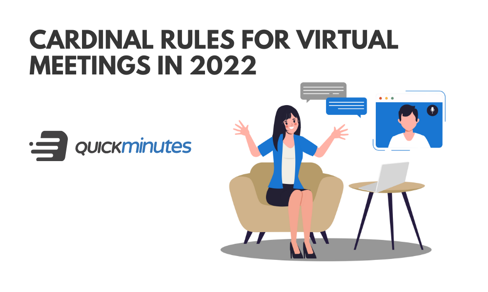 Cardinal rules for virtual meetings in 2022