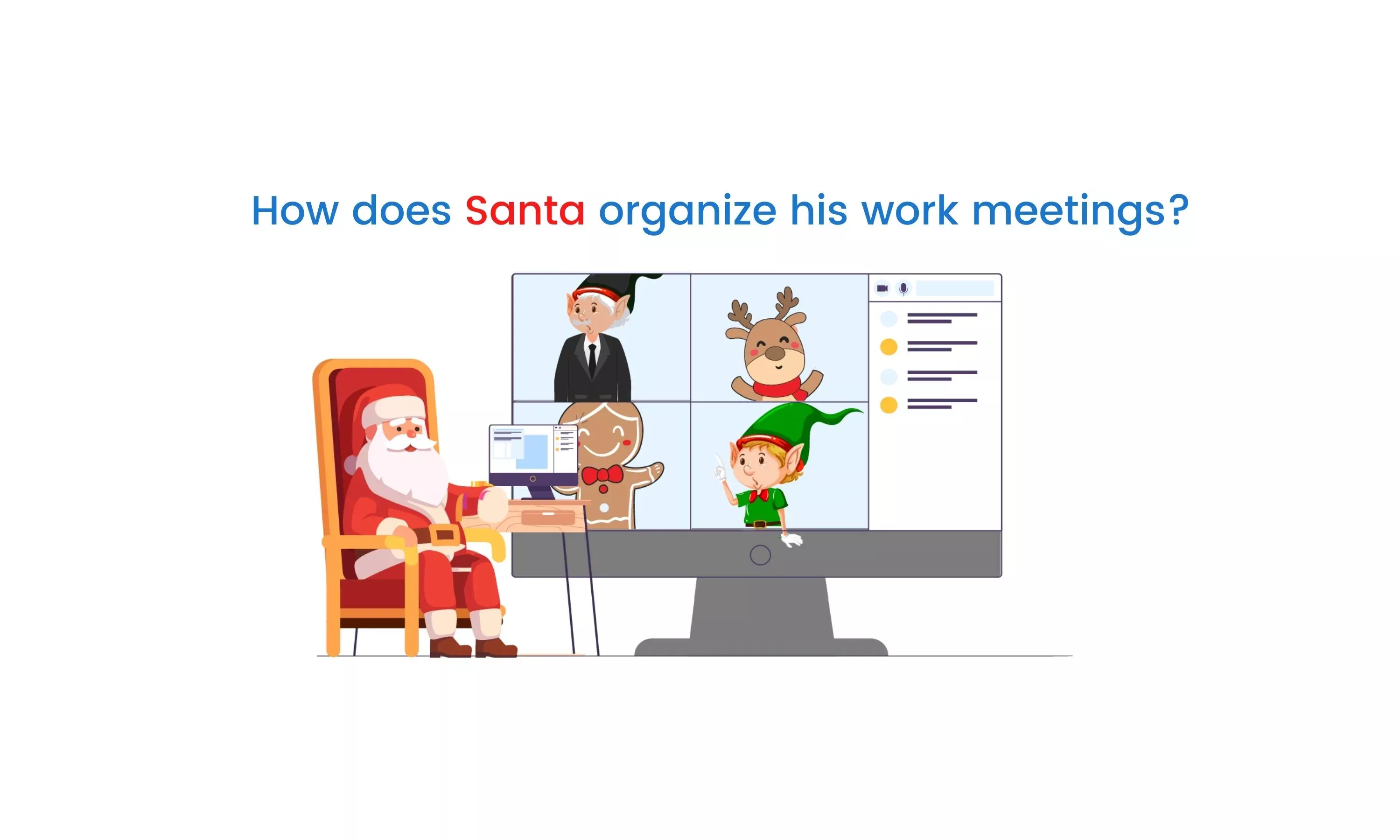 Virtual Meeting Santa 